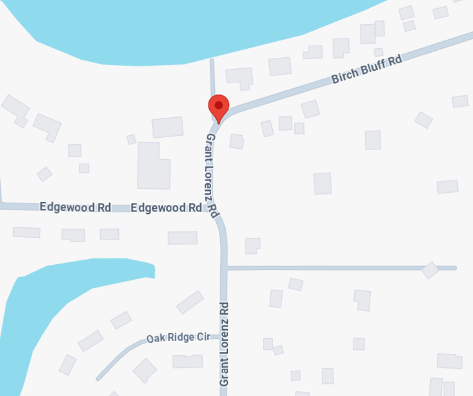 map of area that will be closed at birch bluff and grant lorenz