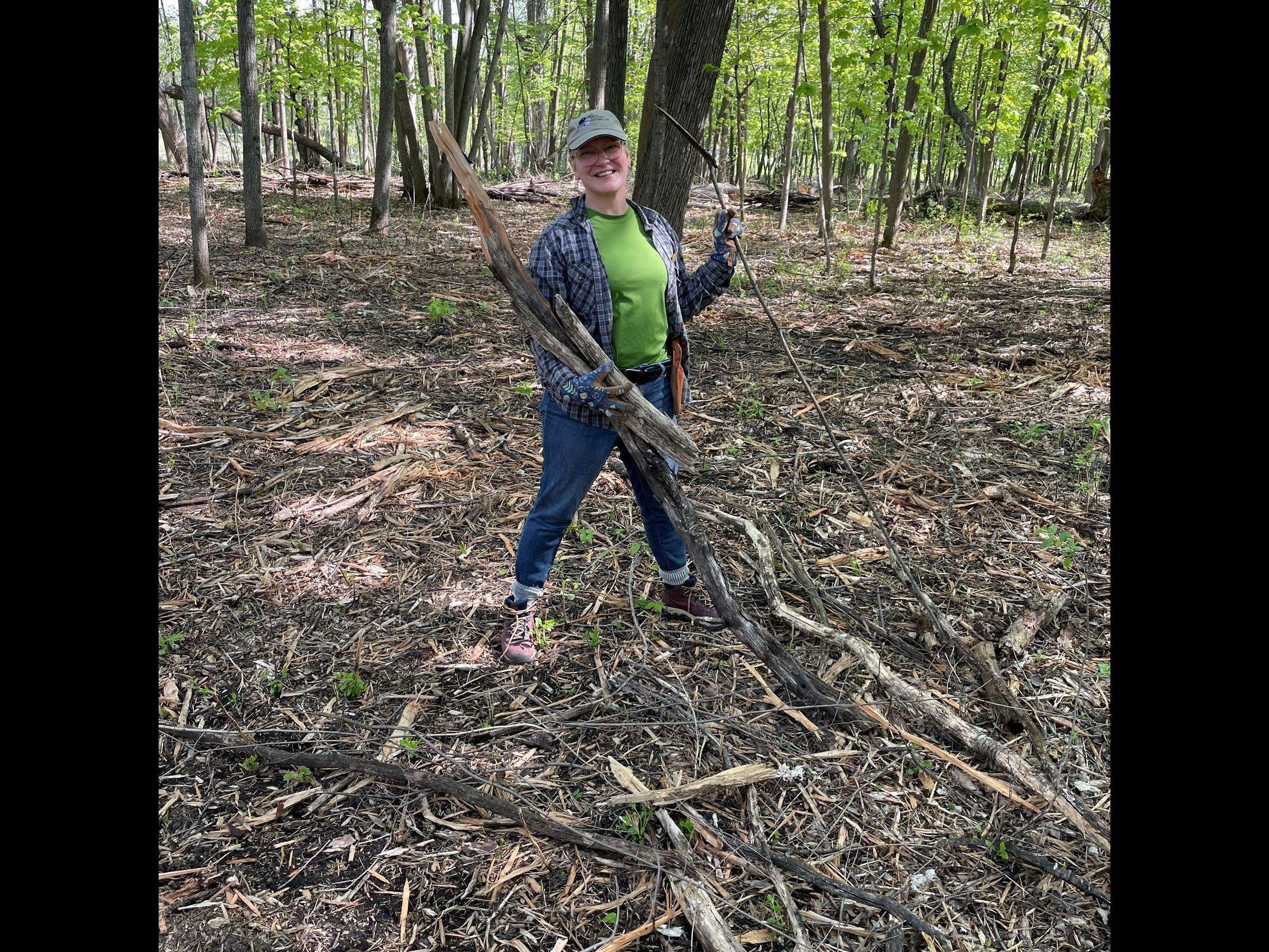 buckthorn removal in freeman park