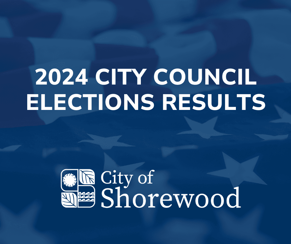 text reads 2024 shorewood city council election results 