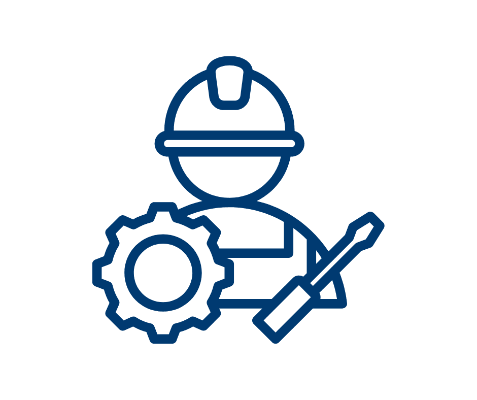 person with hard hat icon